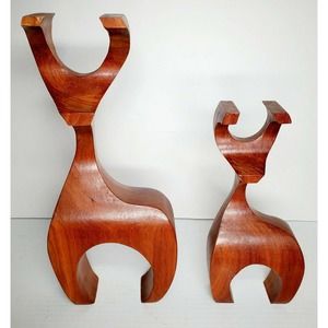 Danish Modern Reindeer Abstract Christmas Decoration Handmade Signed  2014